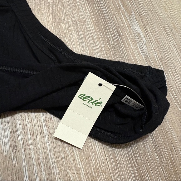 NWT Aerie Boybrief Culotte Black Panties Size XL - Picture 4 of 5